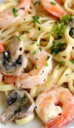 
                        
                            Creamy Shrimp and Mushroom Pasta
                        
                    