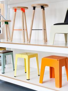 
                        
                            Locally manufactured chairs and stools by Sydney based design studio DesignByThem. Photo – Rachel Kara for thedesignfiles.net
                        
                    