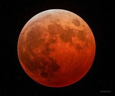 Blood Moon in Asia on Wednesday 8th October 2014