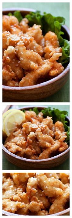
                        
                            Best ever honey sesame chicken. Easy honey sesame chicken recipe with fried chicken pieces in a sticky sweet and savory honey sesame sauce |
                        
                    