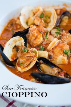 Cioppino-traditionally made from the catch of the day.