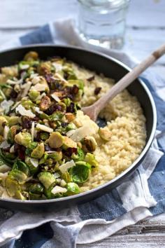 Bacon and Brussels Sprout Risotto