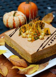 Orange Spiced Pumpkin Entremet Cake