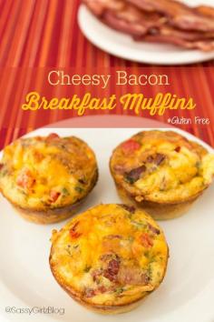 Cheesy Bacon Breakfast Muffins | Sassy Girlz Blog