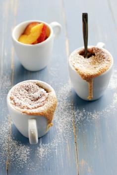 Amaretti Mousse with Peach