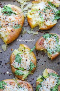 smashed potatoes