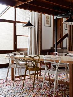 The incredible 1970’s Melbourne home of Mark Dundon, proprietor of Seven Seeds, his partner Lisa Sanderson and their son Felix. Photo – Eve Wilson, production – Lucy Feagins on thedesignfiles.net