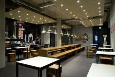 German design studio RAUMINRAUM designed the interior of the Jackie Su Thai restaurant in Bremen, Germany.