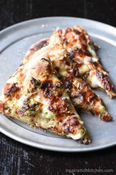 GARLIC BRUSSELS SPROUTS BACON PIZZA