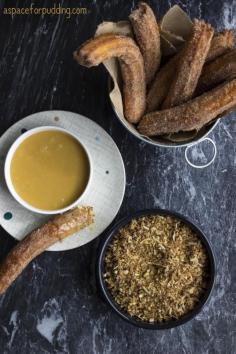 
                        
                            Churros with Caramelised White Chocolate Ganache
                        
                    