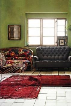 
                        
                            Rugs and mix matched couches
                        
                    