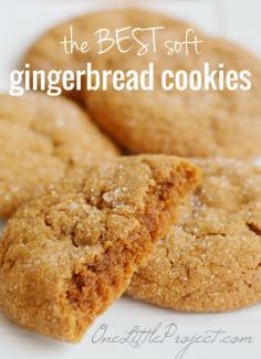 
                    
                        The BEST Soft Gingerbread Cookies - These are seriously delicious, and they make the house smell amazing!
                    
                