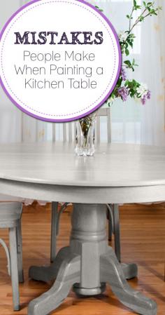 Mistakes People Make When Painting a Kitchen Table