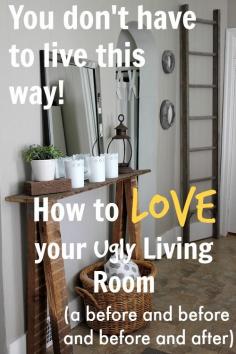 Simple, non-renovationy tips to turn your living room into a space that you love no matter how it looks right now!