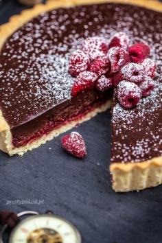 
                    
                        Raspberry Chocolate Tart
                    
                