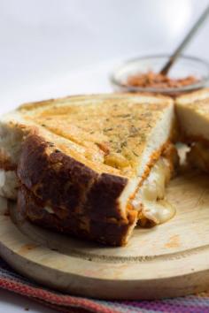 
                    
                        MOZZARELLA AND RED PESTO GRILLED CHEESE - Erren's Kitchen - This recipe is a great spin on traditional grilled cheese with a bit of an Italian twist!
                    
                