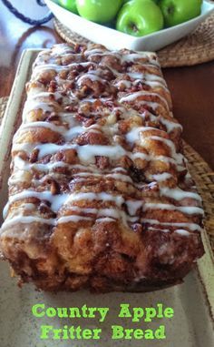 You cannot resist. . .once you start smelling the succulent apple fritter bread aroma filling the air while it's baking. . .it's pretty much over. You really never did had a chance. . . not e...
