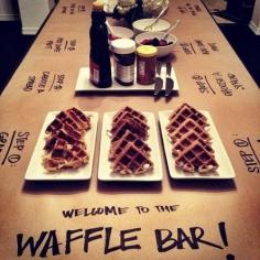 
                    
                        For a brunch reception, serve up a waffle bar
                    
                