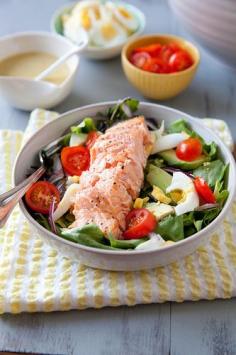 
                    
                        Salmon Salad with Honey Mustard Vinaigrette | Annie's Eats
                    
                