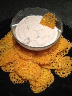 Beautifully Dangerous...Just A Little Bit : Baked Cheese Chips - For Low Carbers---- going low carb, the hardest thing to give up was chips n dip. This is the perfect alternative!!