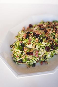 
                    
                        Brussel Sprout Salad with Pancetta, Apple and Cranberry
                    
                