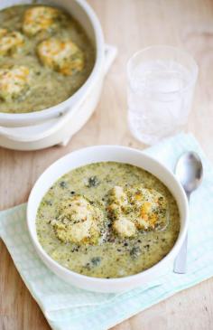 Broccoli cheddar baked soup