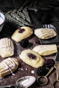 blackberry madeleines