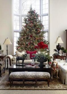 Wonderful #Christmas Living Room #Decor Idea