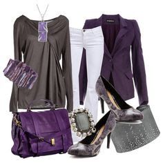 LOLO Moda: Gray & Purple fashion 2013