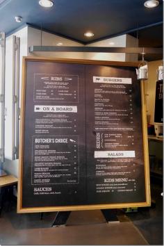Ribs & Burgers at Neutral Bay ~ a blackboard menu sums it all up with a choice of beef, pork or lamb in the ribs department.  Burger variations include original beef, cheese, bacon, Dagwood and Mexican whilst non-red meat eaters can opt for lemon herb, chilli or Cajun chicken burgers.