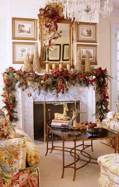 Beautiful White #Decorating Idea for #Christmas Great Living Room