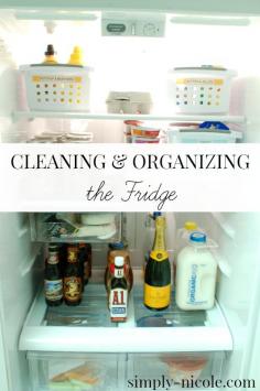 Cleaning and Organizing the Fridge - Simply Nicole