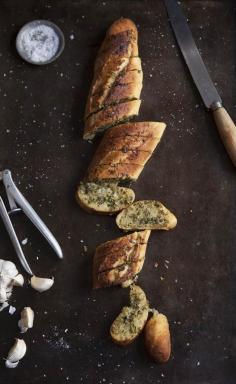 
                    
                        Garlic bread with salsa verde and parmesan cheese and4 ways with salsa verde on DrizzleandDip.com Photography - Sam Linsell
                    
                