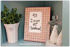 Christmas Count Down Picture Frame - Easy Christmas Crafts