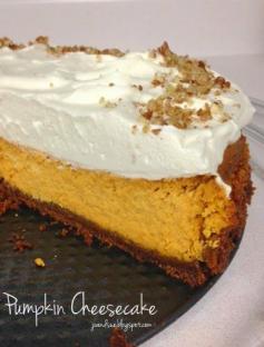 Jo and Sue: Pumpkin Cheesecake with Gingersnap Crust