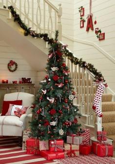 Decor Your Stair case Whit Christmas Tree