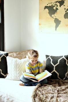 sam-reading modern kids room- super cool and fun