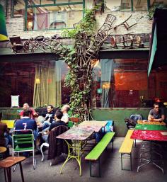 Budapest Jewish Quarter - in a ruin pub, via Flickr.