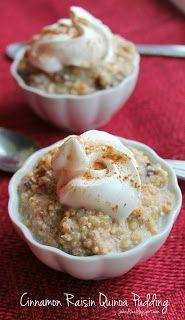 Cinnamon Raisin Quinoa Pudding by joandsue.blogspot...              #CoolerWithAlmondBreeze