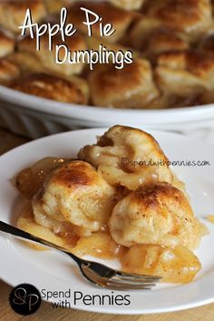 Apple Pie Dumplings!  (These are made with just 2 Ingredients!) Love it?  Pin it to SAVE it! Follow Spend With Pennies on Pinterest for more great recipes! This has to be the easiest dessert EVER!  Seriously, two ingredients for an amazing dessert!  My 10 year old probably would’ve eaten the whole recipe had I let her! When purchasing canned apple pie filling, I highly recommend buying a good quality brand.  It may cost a little extra but this is the  {Read More}