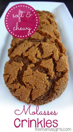 
                    
                        Soft & Chewy Molasses Crinkles - these are a Christmas tradition!
                    
                