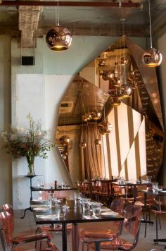 
                    
                        Pictures - Baroque Bar Bistro Patisserie - Architizer - 80's back with bronzed mirror glass on the walls? Awesome!
                    
                