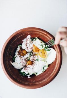 
                    
                        Ottolenghi inspired eggs & arugula with garlic yogurt
                    
                