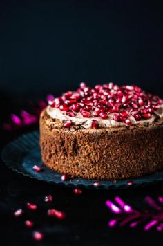 
                    
                        Chocolate Brownie Cake with Pomegranate
                    
                