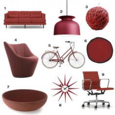 
                    
                        We scoured the internet to find a handful of modern home furnishings to match Marsala, the Pantone Color of the Year 2015, a deep earthy red.
                    
                