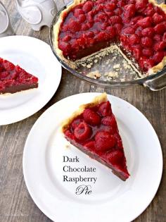 
                    
                        Dark Chocolate Raspberry Pie ~ The Complete Savorist
                    
                