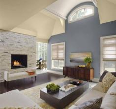 
                    
                        Vaulted Ceiling Decorating With Wood Cabinets
                    
                