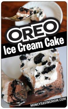 
                    
                        This Oreo Ice Cream Cake is so easy to make and incredibly delicious, too! It is perfect for a summer birthday or get-together !
                    
                