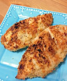 
                    
                        Quick  Easy Garlic Parmesean Chicken - Hesitantly Healthy
                    
                