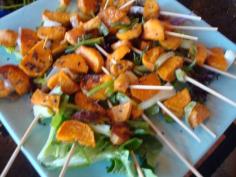 
                    
                        Add a Kick to Your Appetizers with Spicy Sweet Potato Kebabs #food trendhunter.com
                    
                